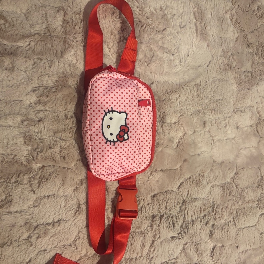 Hello Kitty Pink Polka Dot Kids Belt Bag